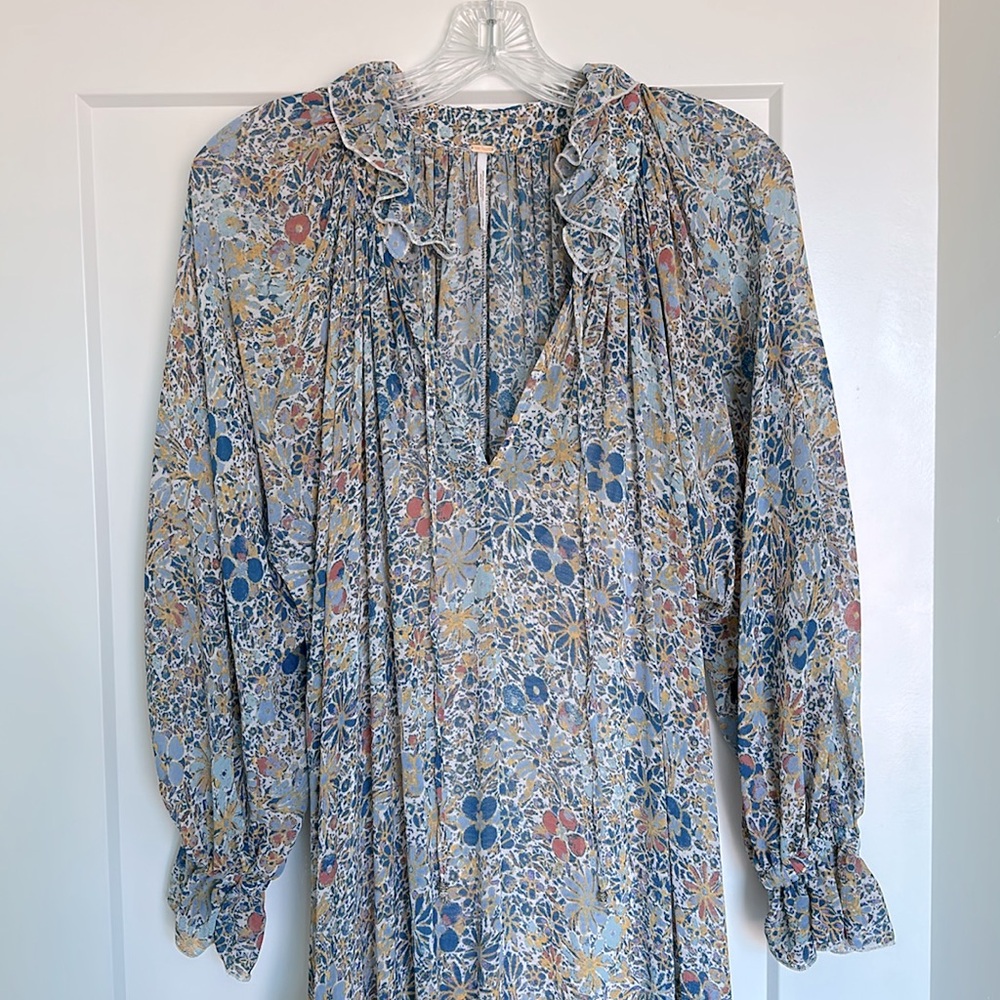 Free People Feeling Groovy Long Sleeve Dress
